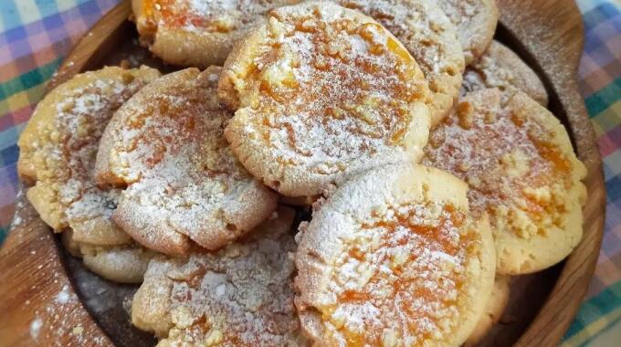 Сдобное рассыпчатое печенье с мандариновым мармеладом рецепт